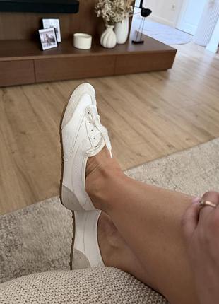Кеди літні жіночі білі шкіряні zara 37 розмір