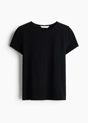 Чорна базова футболка р.л h&m