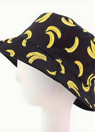 🍌 літній капелюх рибалки з принтом «банани» — стильна унісекс панама від сонця!