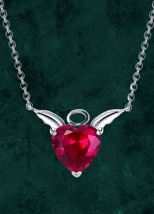 Серебряное ожерелье "янгол"