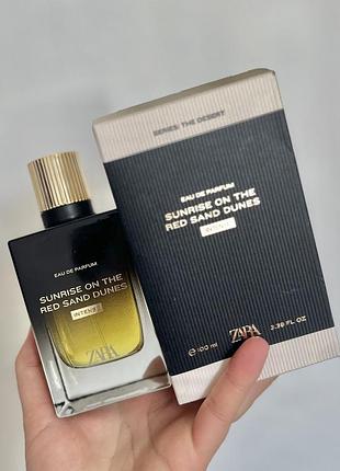 Парфумована вода для чоловіків zara sunrise on the red sun dunes intense 100 ml розпаковане упакування