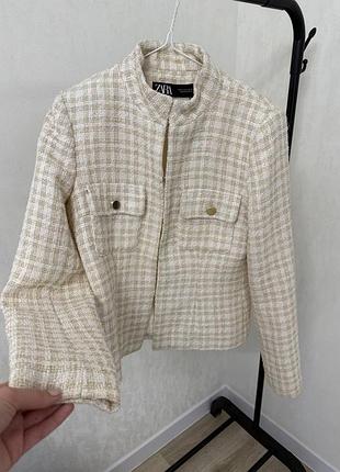 Твідовий піджак zara