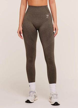 Лосини коричневі легенси gymshark
