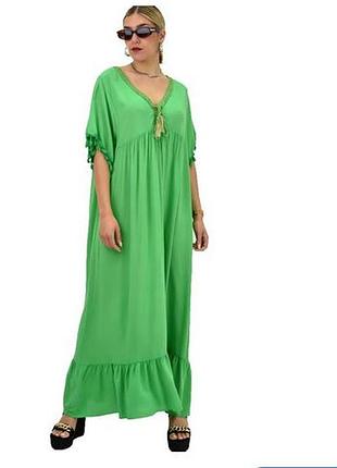 Длинное легкое платье в стиле бохо new collection, вискоза