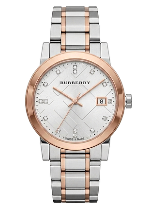 Женские часы burberry bu9127 'the city' (34 мм)