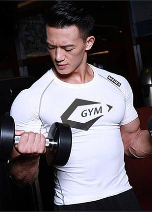 Футболка для бодібілдингу від ftx sportwear білого кольору