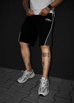Мужские базовые пляжные шорты staff nom black & gray reflective