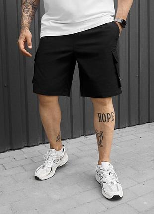 Мужские шорты staff cargo ski black с карманами