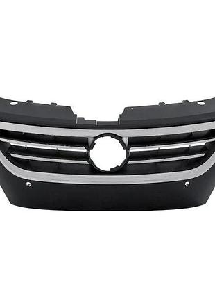 Решетка радиатора volkswagen passat cc 2008-2012, пластик, светло-серая, с отверстием под парктроник, avtm, 187420991