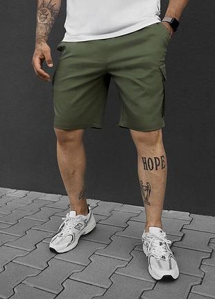 Мужские шорты staff cargo ski khaki с карманами