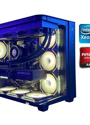 Ігровий пк gaming pc tower / intel xeon e5-2640 v3 (8 (16) ядер по 2.6 - 3.4 ghz) / 16 gb ddr4 / 500 gb ssd / amd radeon rx 580, 8