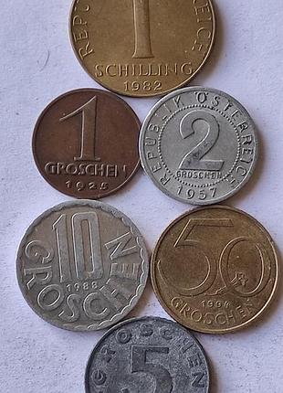 Австрія, монети набором