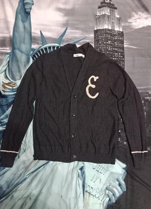 Evisu genes grey cardigan. кардиган.
