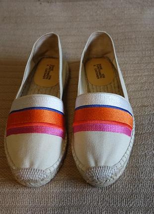 Эспадрильи nwot diane von furstenberg x castaner klea из парусины в яркую полоску 37 р. 23 см.