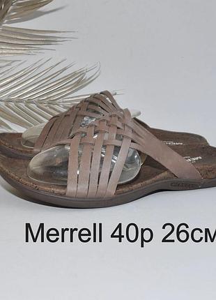 Шкіряні шльопанці merrell