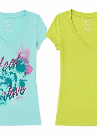 Короткие женские футболки, натуральный хлопок. бренд aeropostale, usa/ canada оригинал.  100% cotton. состояние новое. размер xs. цена 450 грн - 1 штук