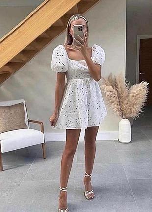 Хлопкова , міні сукня 🩶