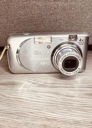 Цифровой фотоаппарат canon powershot a430 винтажный