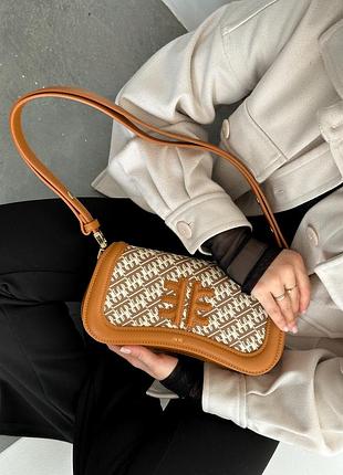 Женская сумка 09 pei joy shoulder bag коричневая