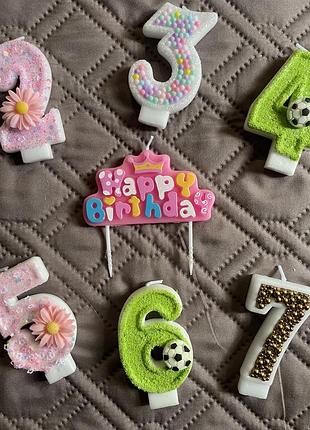 Happy birthday свічка для торту на день народження