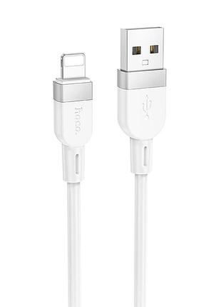 Дата кабель hoco x109 energy silicone usb to lightning (1m) white