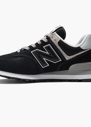 Кросівки чоловічі new balance 574 classic gl black ml574evb