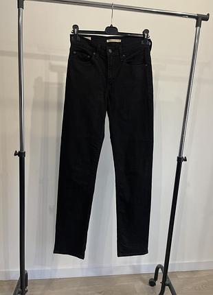 Преміальні жіночі джинси чорні levi's levis premium 724 high rise straight w28