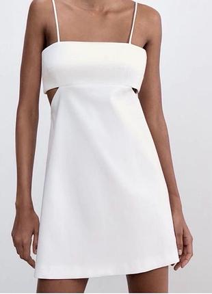 Біла сукня zara