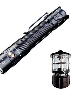 Ліхтар тактичний ручний fenix pd35r ace led 2000 лм + наключний ліхтар cl01 (чорний) | лімітована серія