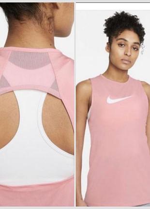 Женская спортивная майка nike m розовая