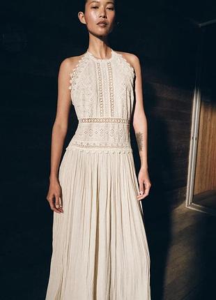 Сукня жіноча бежева віскоза zara new
