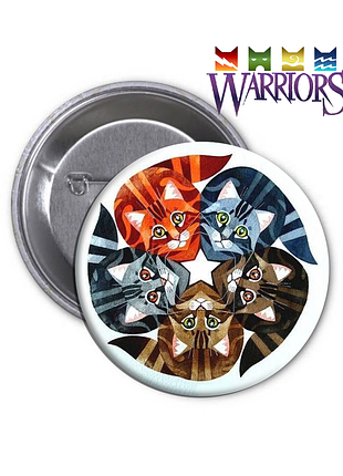 Значок warrior cats | warriors | кота воина (03)
