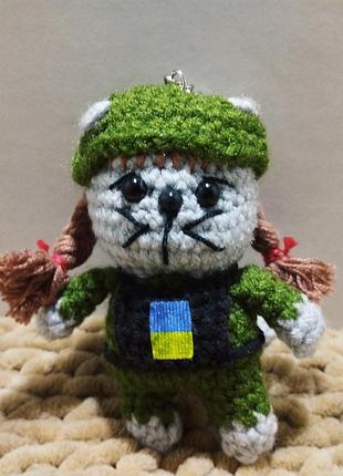 М'яка іграшка котик зсу