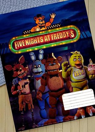 Зошит 5 ночей у фредді five night's at freddy's в лінію 18 аркушів (29405)