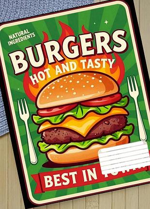 Тетрадь бургер burgers в клетку 18 листов (29481)
