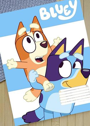 Зошит блуї bluey в клітинку 18 аркушів (29421)