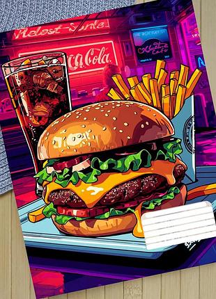 Зошит бургер burgers в лінію 18 аркушів (29489)