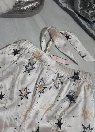 Пижамные шорты victoria's secret с рюшами.сатиновые шорты.пижама9 фото
