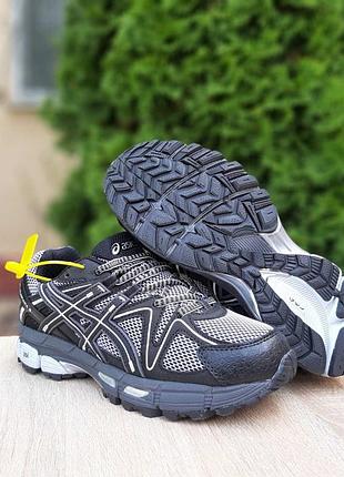 Asics gel kahana 8 чорні з білим