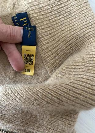 Polo ralph lauren кофта на блискавці / half zip беж оригінал 5