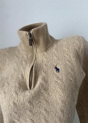 Polo ralph lauren кофта на блискавці / half zip беж оригінал 2
