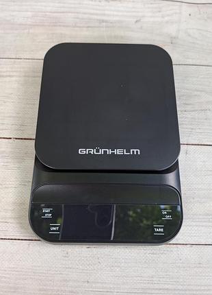 Весы кухонные grunhelm kes-030b до 3 кг черный