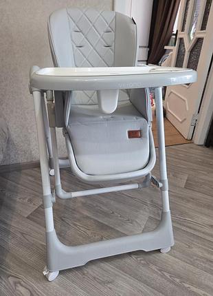 Стульчик для кормления 2в1 velano nomi (light grey)