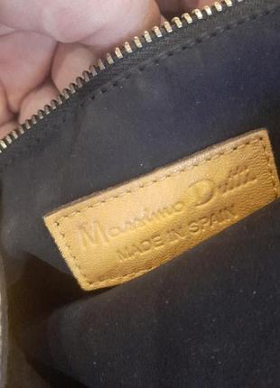 Кожаная сумка massimo dutti 4
