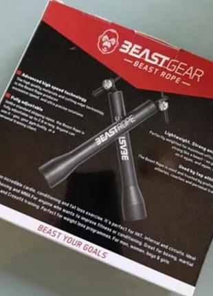 Высокоскоростная скакалка beast gear beast rope черного цвета,