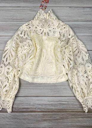 Шикарні ажурні блузони туреччина люкс якість мереживо