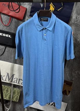 Футболка чоловіка поло marc o’polo original t-shirt блакитний l