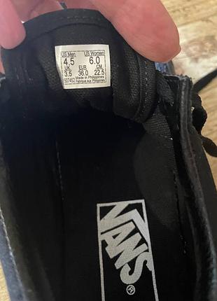 Чорні кеди vans 7