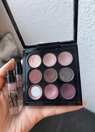 Палетка тіні,  burgundy times nine mac + 2 спрея fix +
