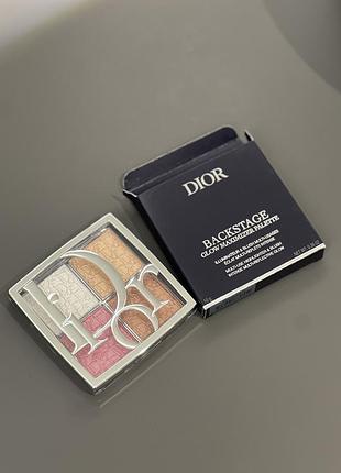 Палетка хайлайтерів dior backstage glow maximizer | палетка хайлайтеров диор бекстейдж | dior glow face palette
